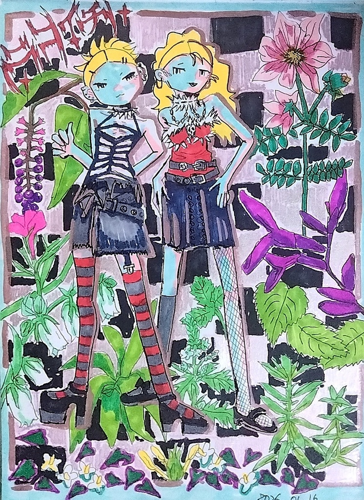 イラスト原画 植物