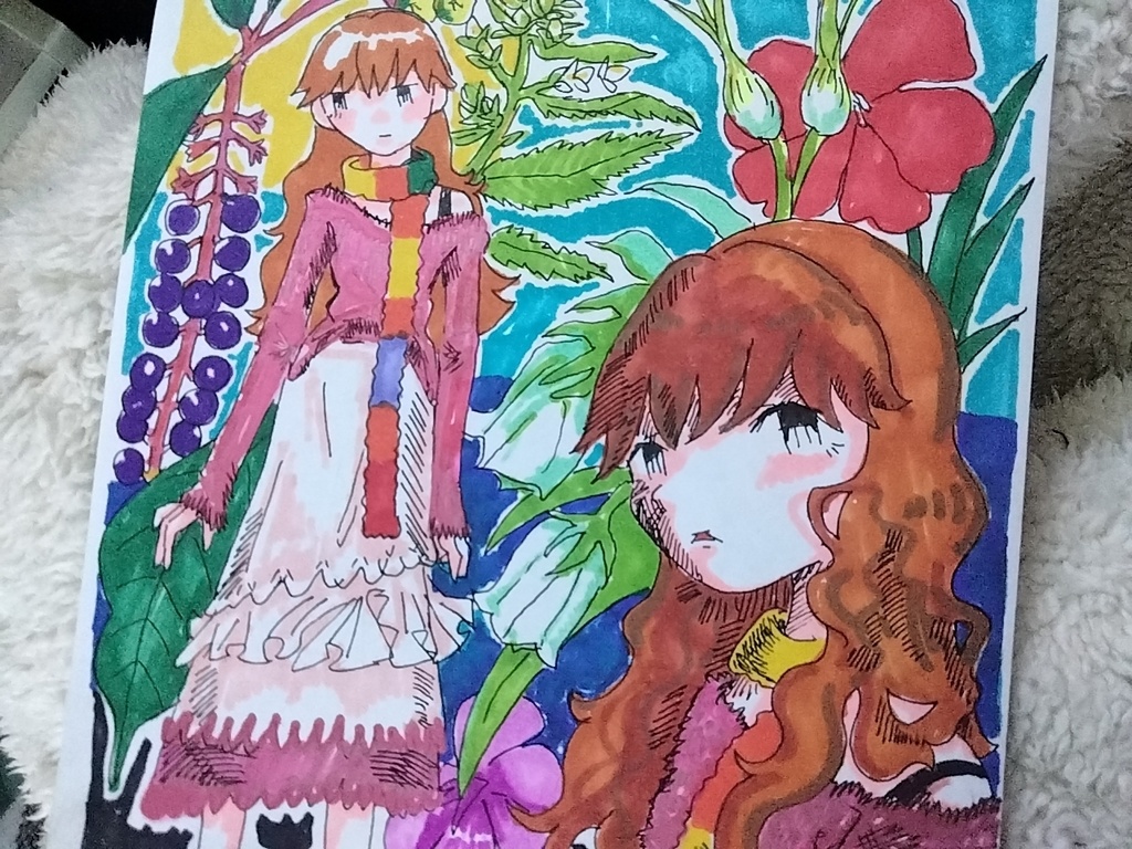 イラスト原画 植物2