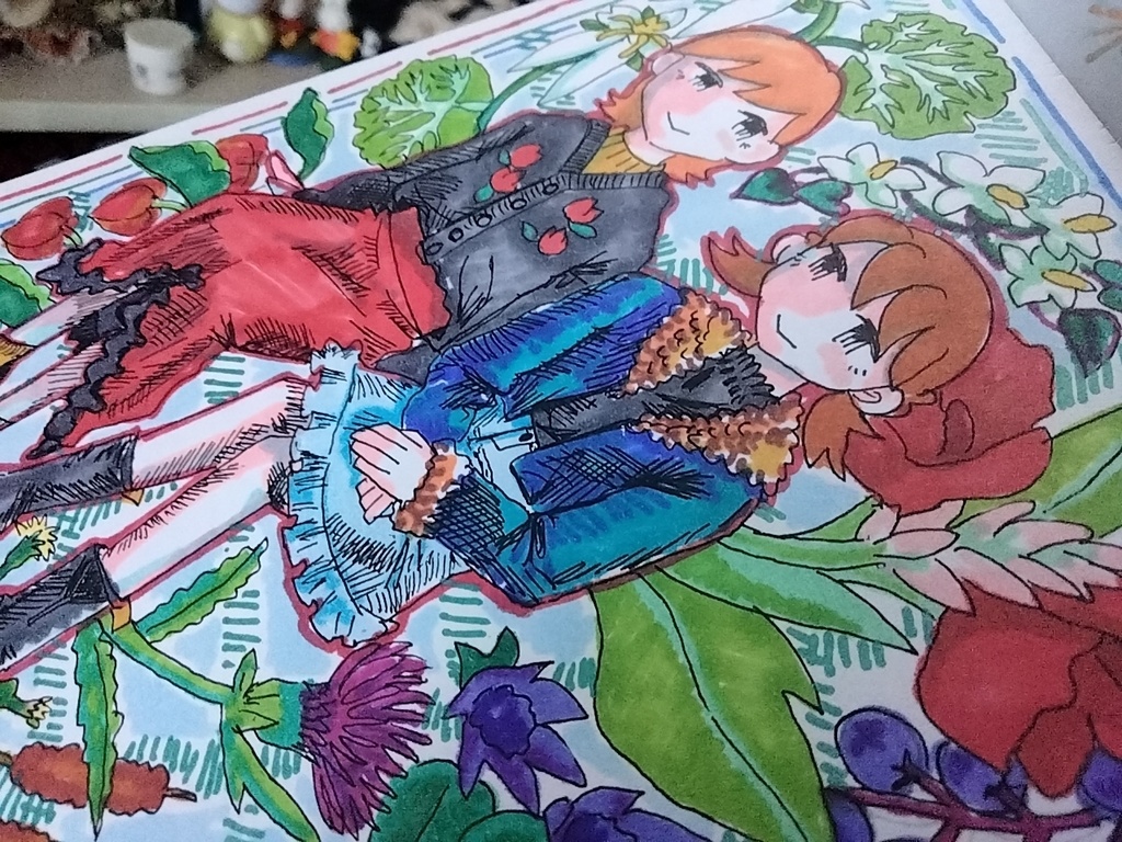 イラスト原画 植物3