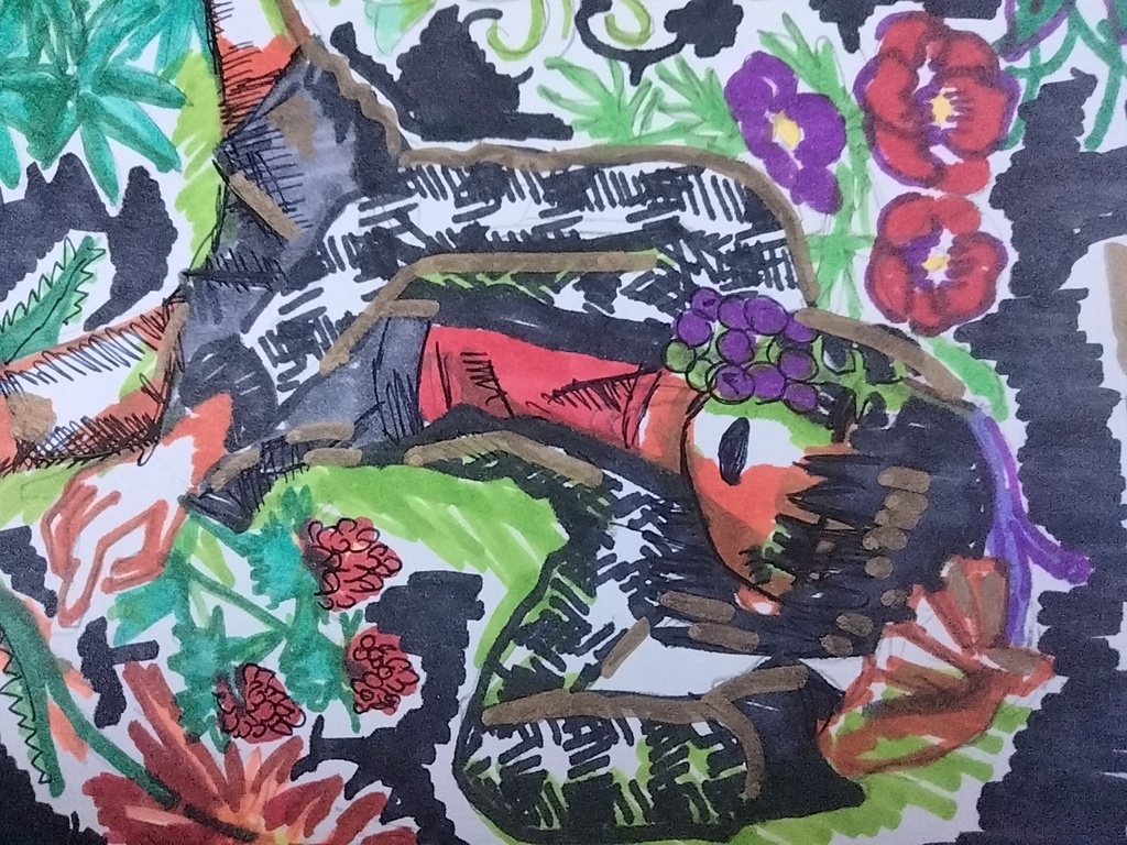 イラスト原画 植物4