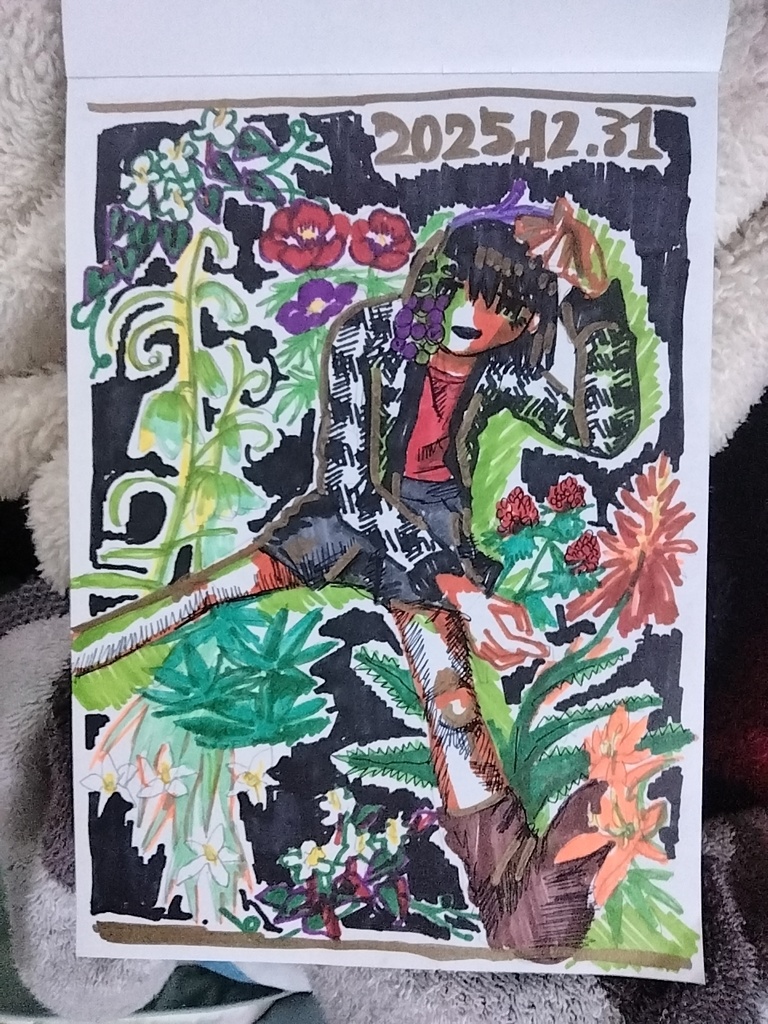 イラスト原画 植物4