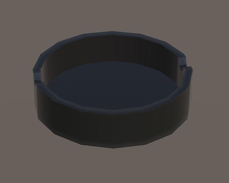 曲がるタバコ+シンプル灰皿