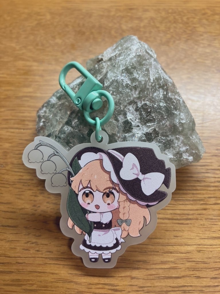 魔理沙の蓄光アクリルキーホルダー