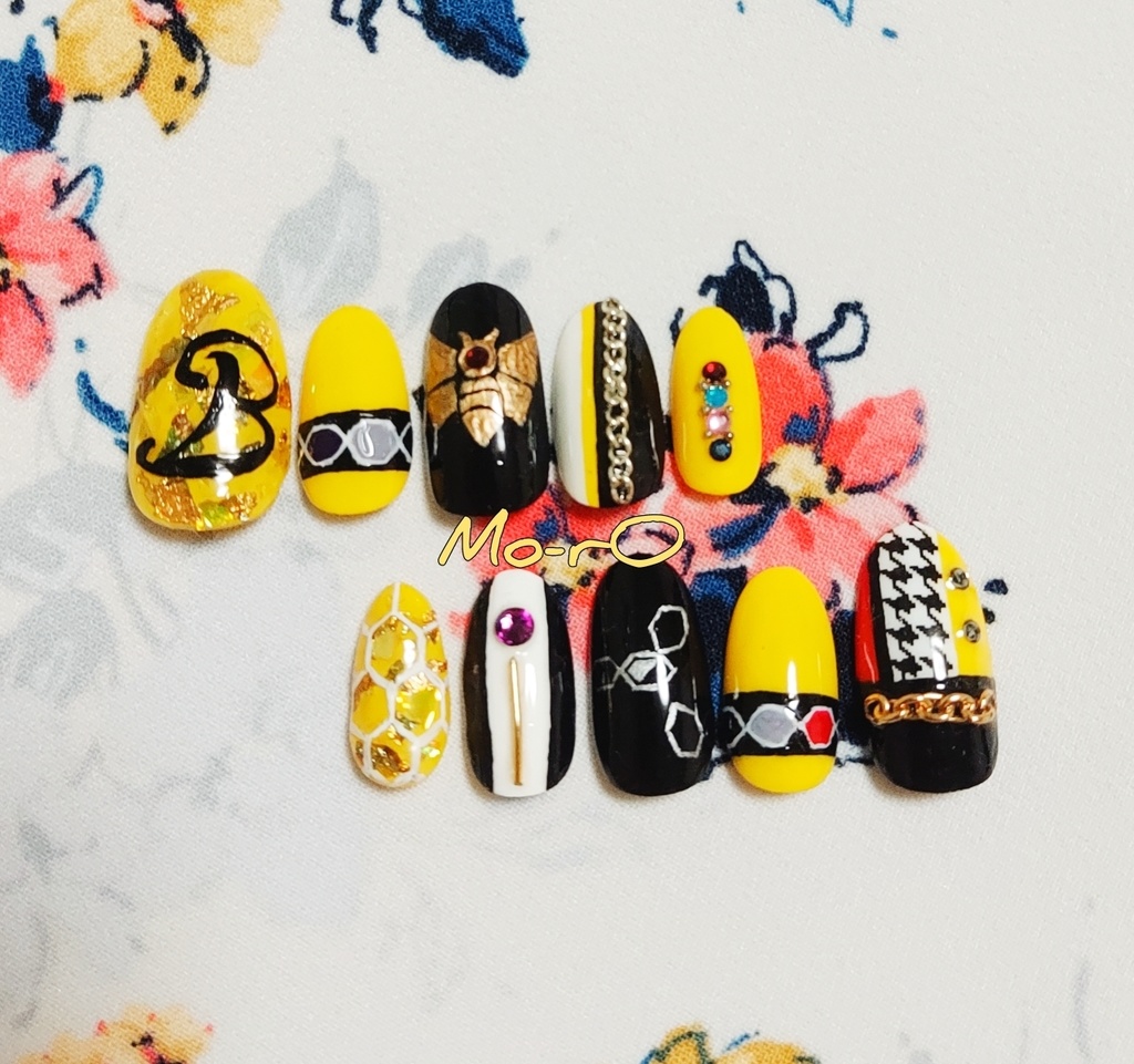 【あんスタ】Crazy:Bモチーフネイル