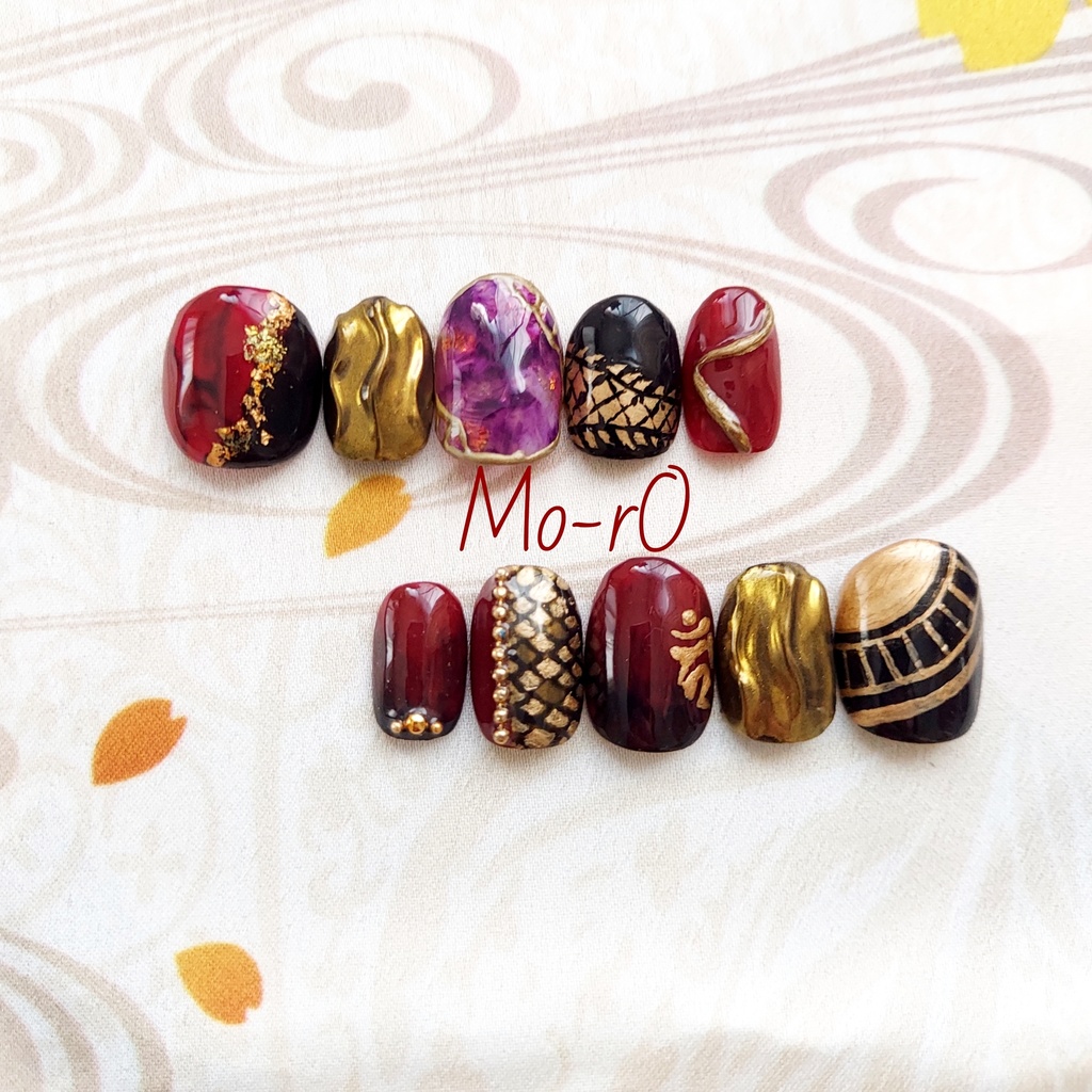 【刀剣乱舞】大倶利伽羅モチーフネイル