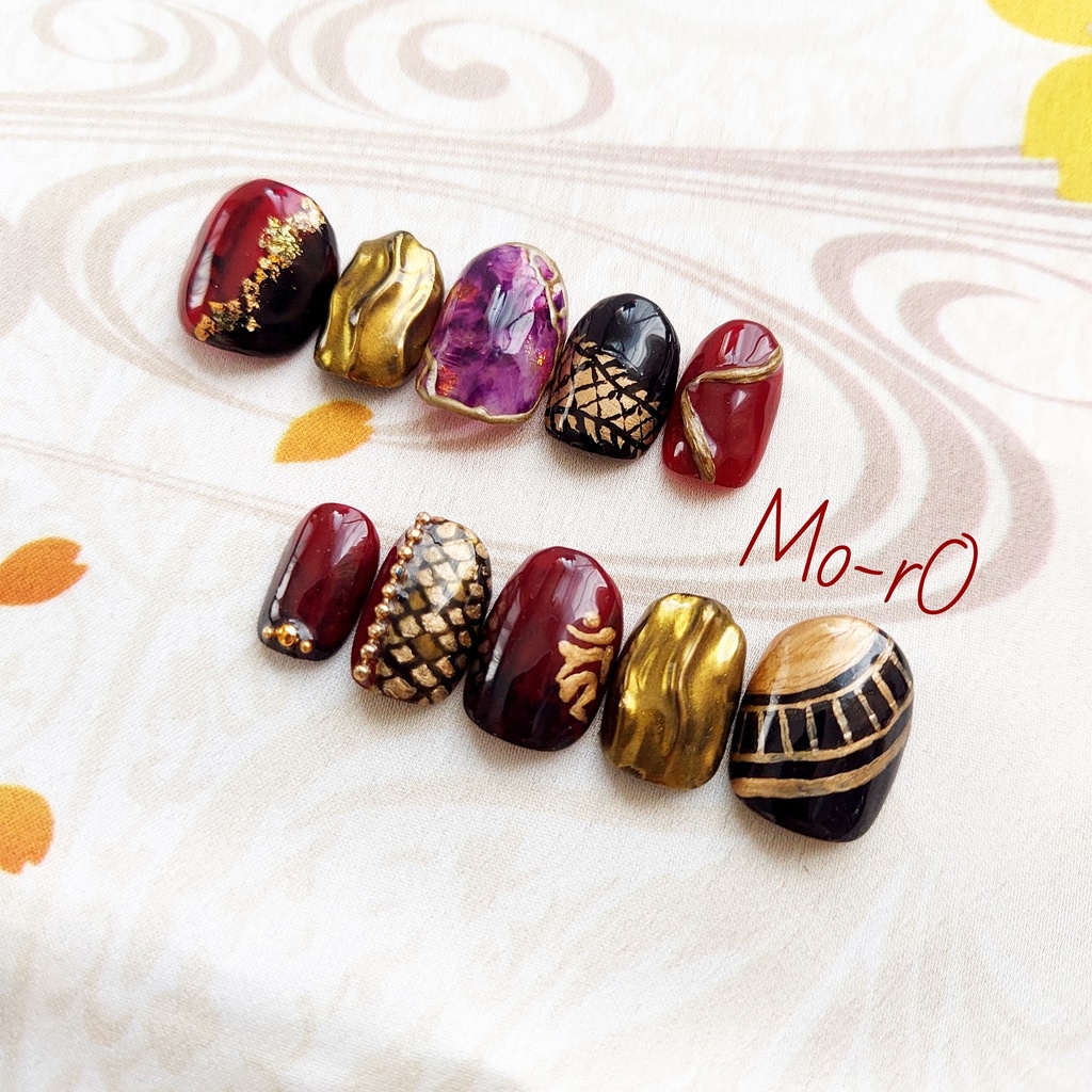 【刀剣乱舞】大倶利伽羅モチーフネイル