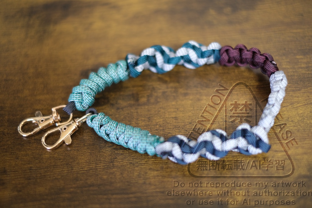 推し色スマホハンドストラップ