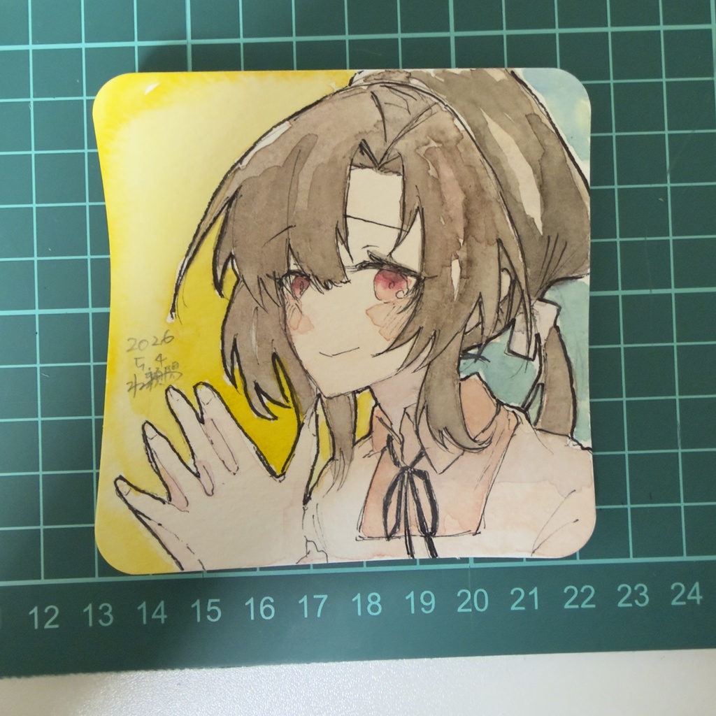 手のひらペーパー@原画