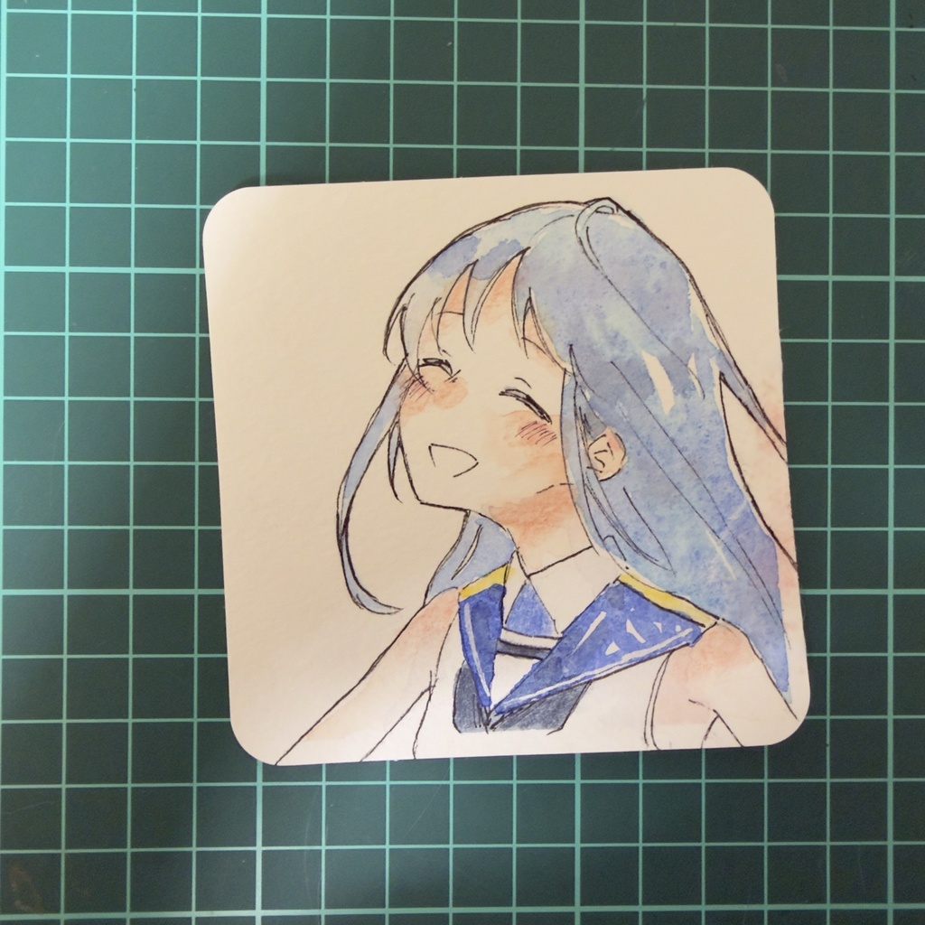 手のひらペーパー原画@初期艦
