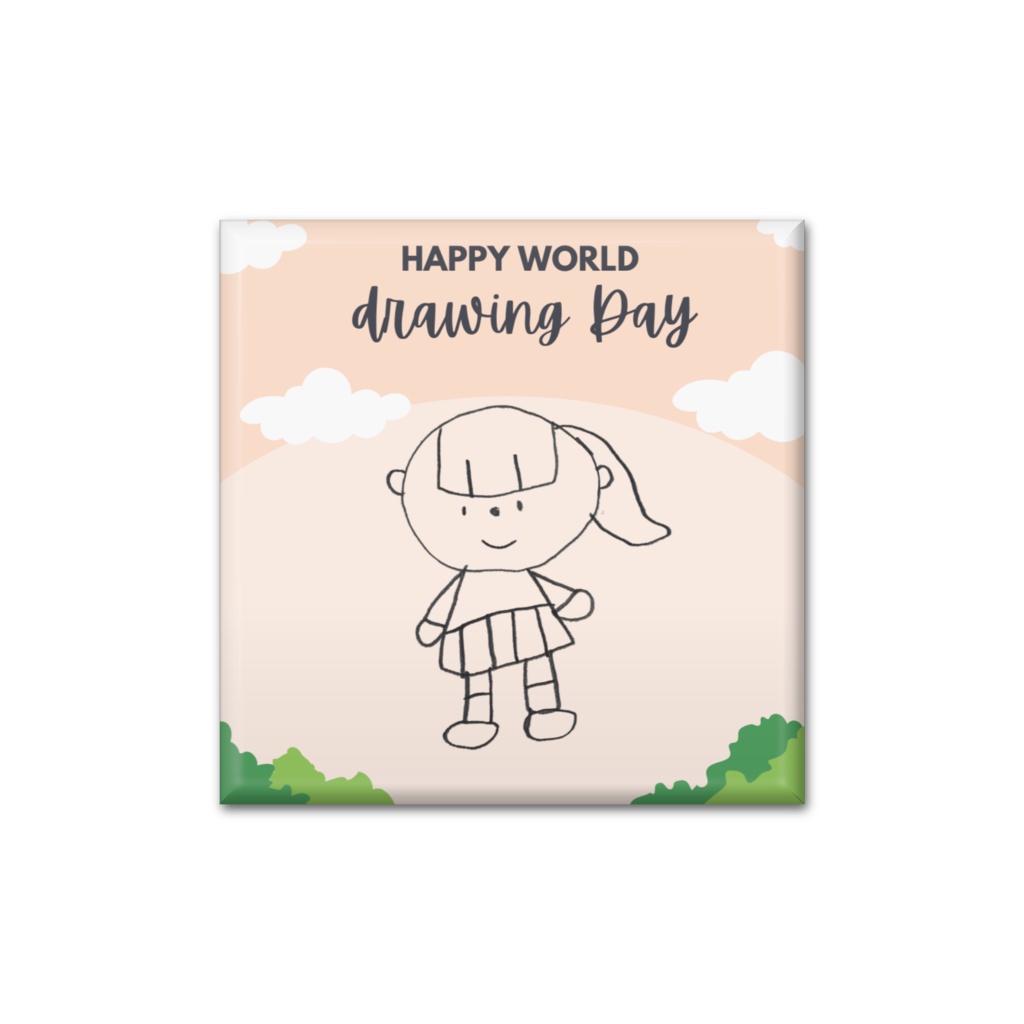 えがだいすきな、ふしぎなおんなのこ