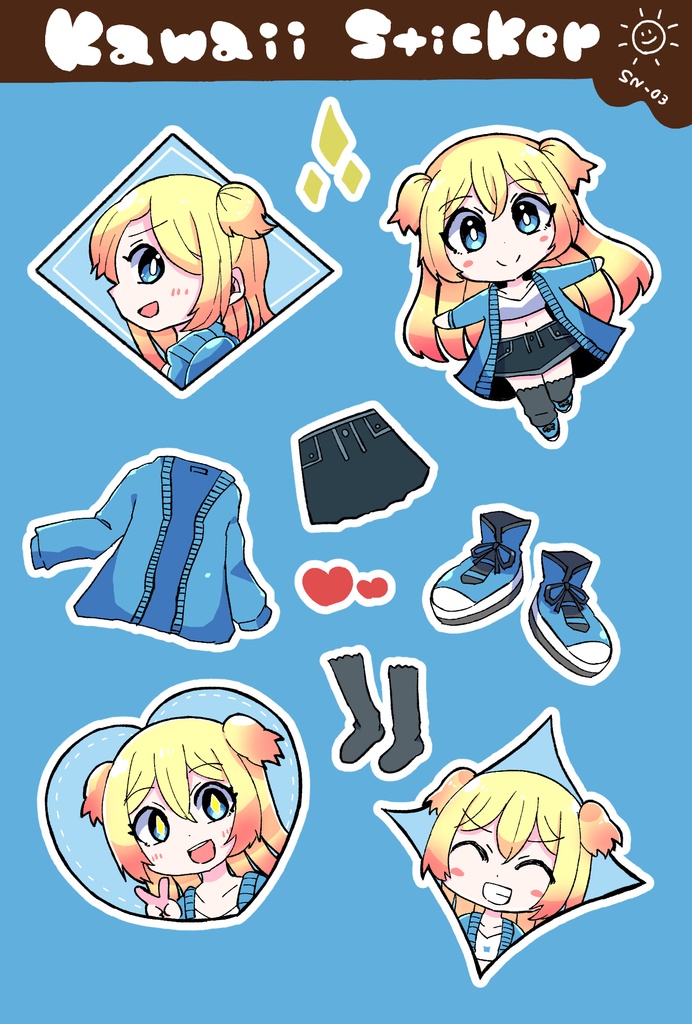 Kawaii Sticker【SN-03】