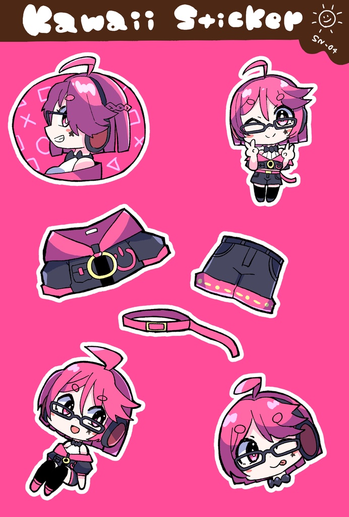 Kawaii Sticker【SN-04】