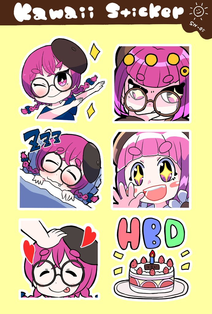 Kawaii Sticker【SN-05】