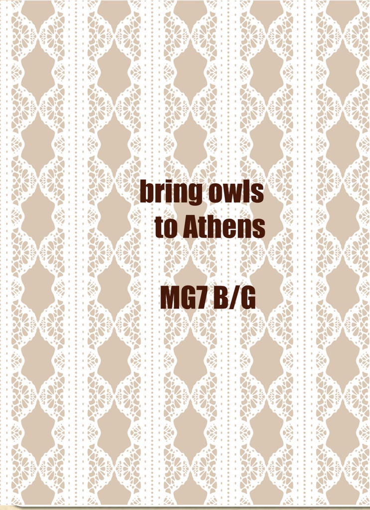 bring　owls　to　Athens