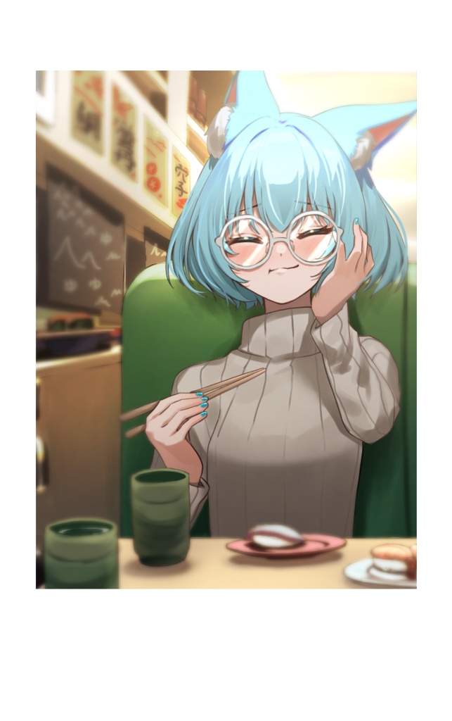 【 ３周年記念 】チェキ風カード【 寿司しか勝たん！ver. 】