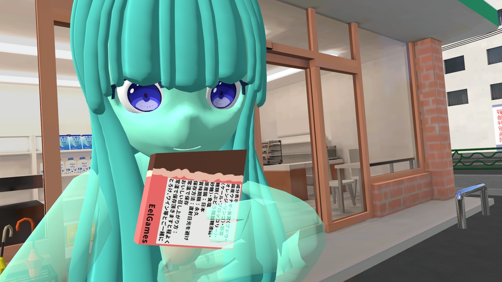 【VRC対応小物】食べれるチョコレート【UnityPack】