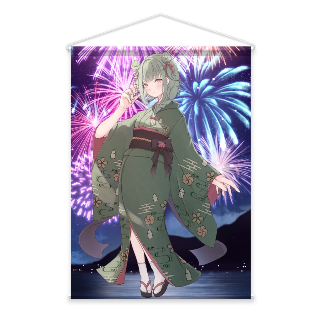 【二条あまね】3周年記念タペストリー