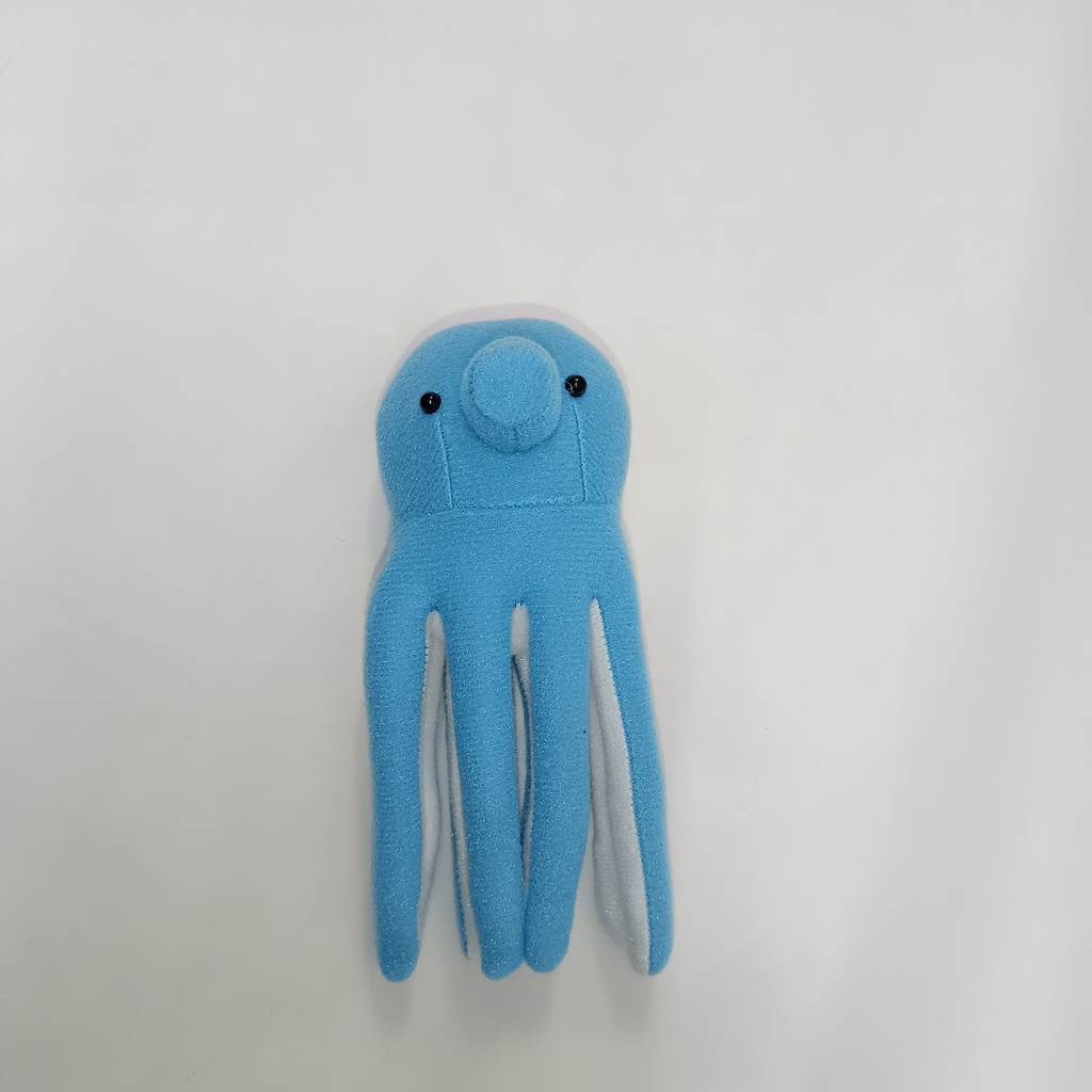 ぬいスタンドたこ　水色　小サイズ