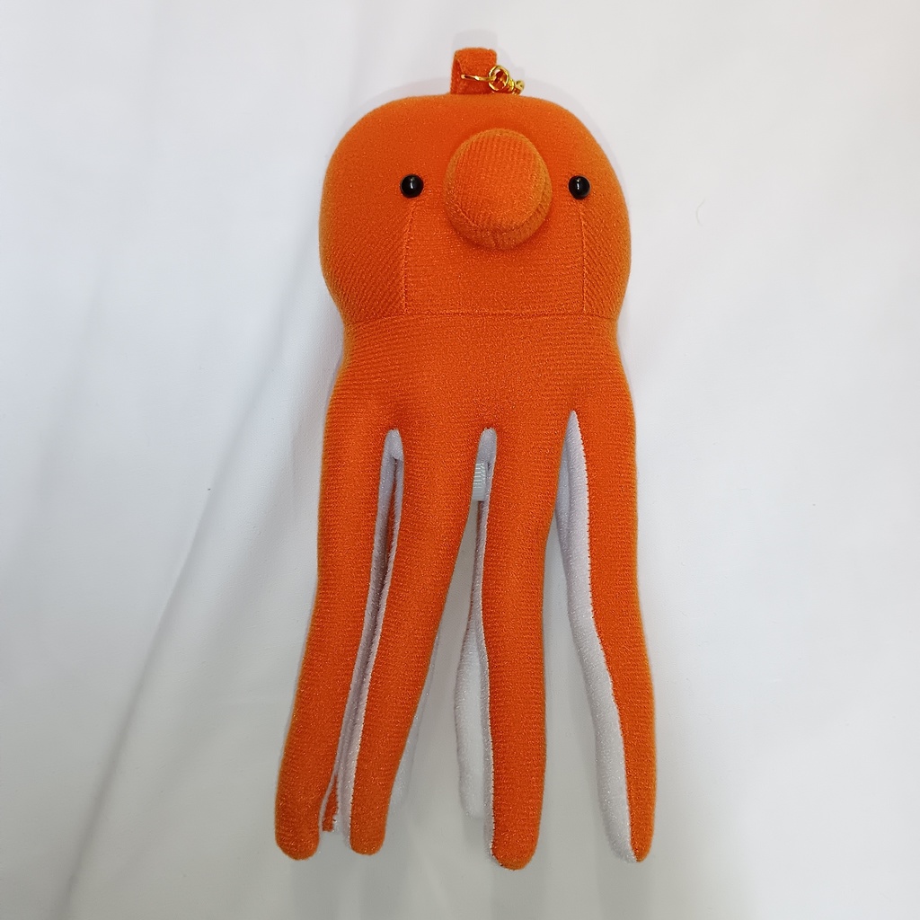 ぬいキャッチたこ　オレンジ　中サイズ