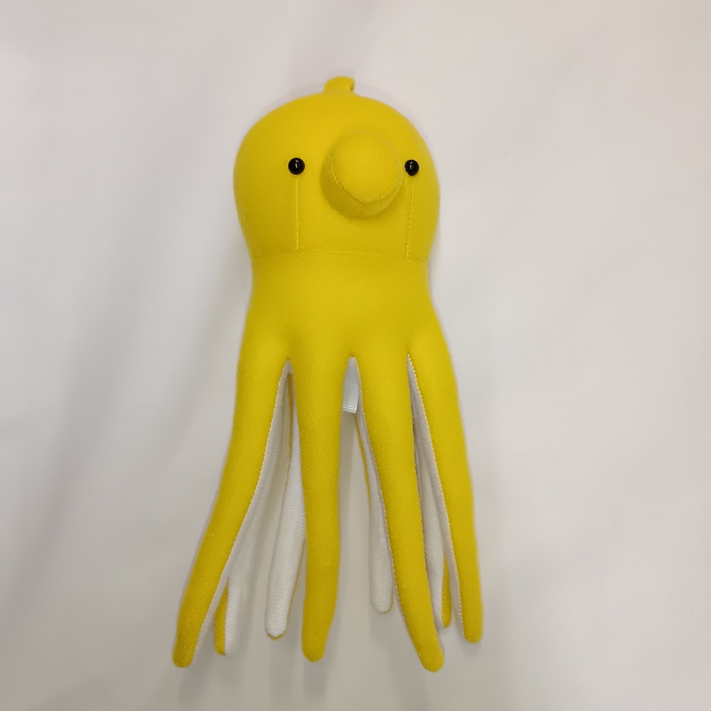 ぬいキャッチたこ　黄色　中サイズ