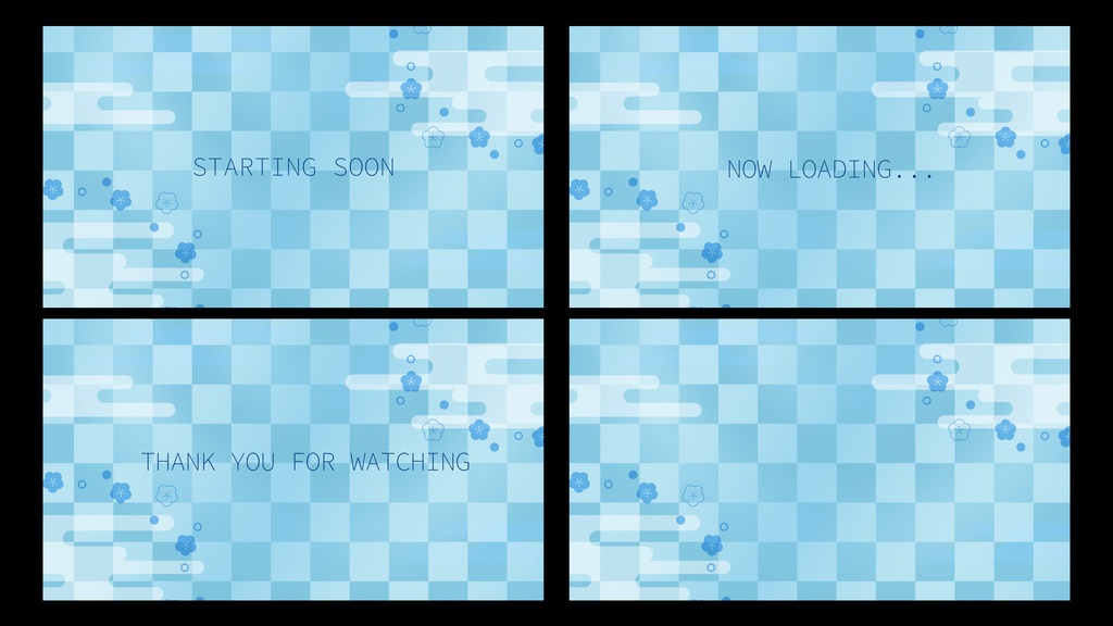 和風待機画面【ループ動画セット】梅の花