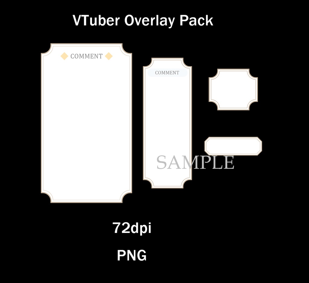 桜の和風VTuber配信用オーバーレイセット