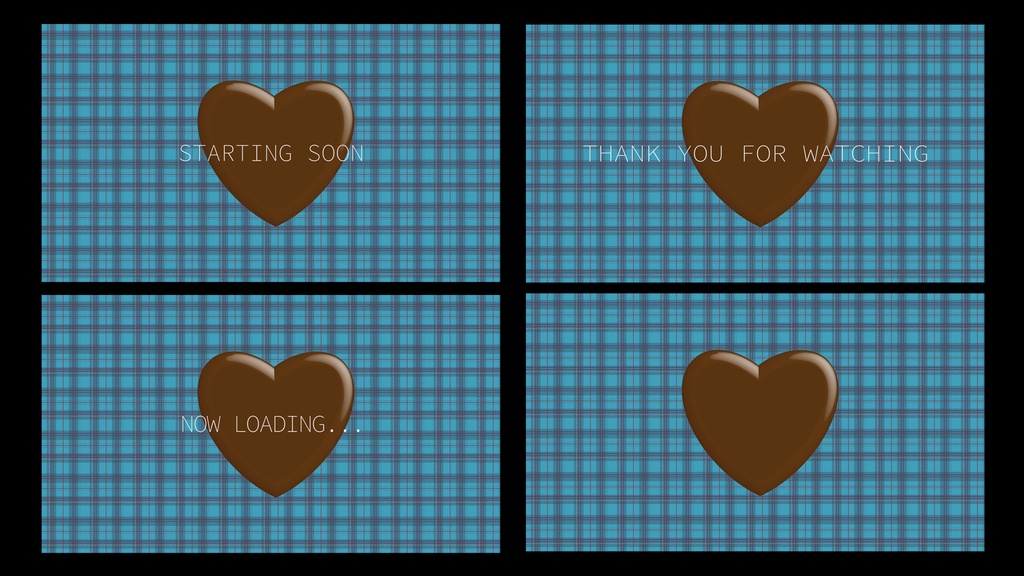 バレンタイン用待機画面セット【ループ動画】