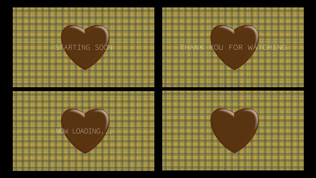 バレンタイン用待機画面セット【ループ動画】