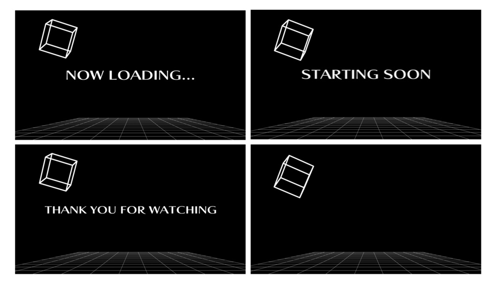 サイバー待機画面セット【ループ動画】