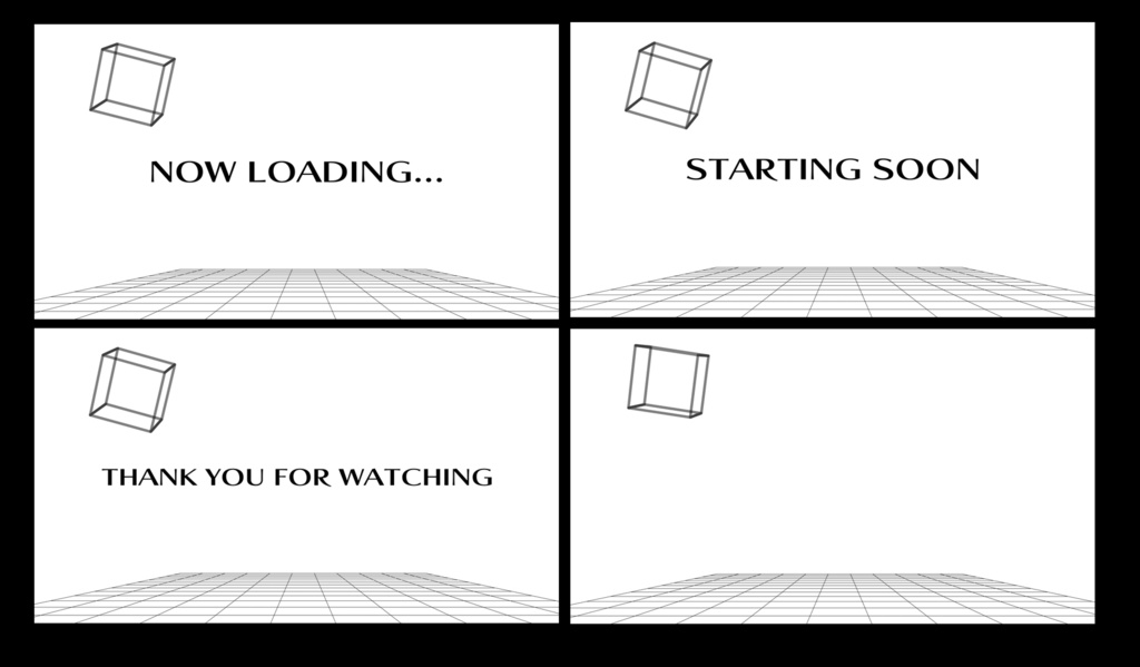 サイバー待機画面セット【ループ動画】