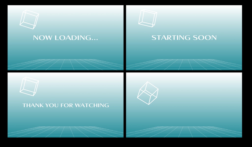 サイバー待機画面セット【ループ動画】