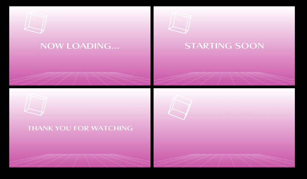 サイバー待機画面セット【ループ動画】