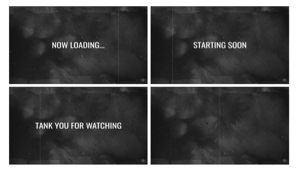 古いフィルム風待機画面セット【動く背景】