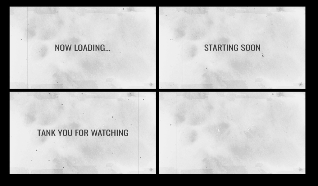 古いフィルム風待機画面セット【動く背景】