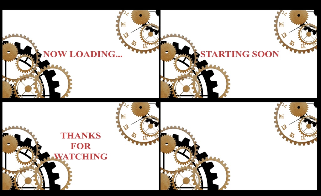 スチームパンク風待機画面【ループ動画】