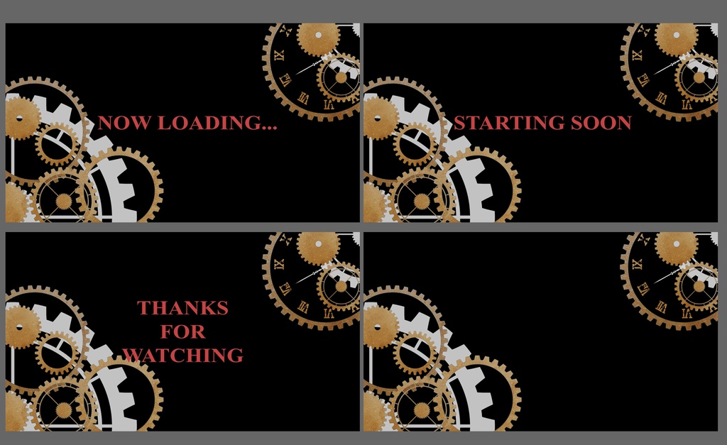 スチームパンク風待機画面【ループ動画】