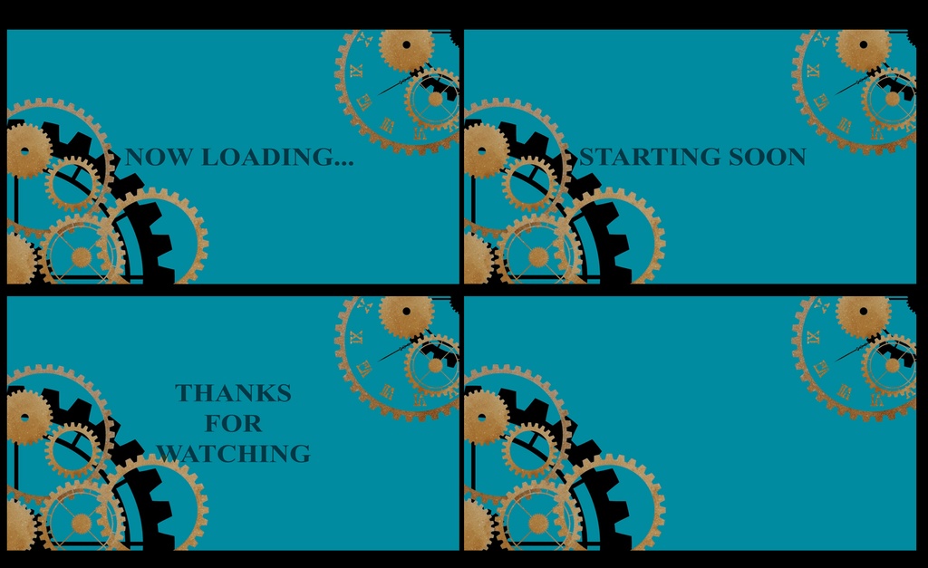 スチームパンク風待機画面【ループ動画】