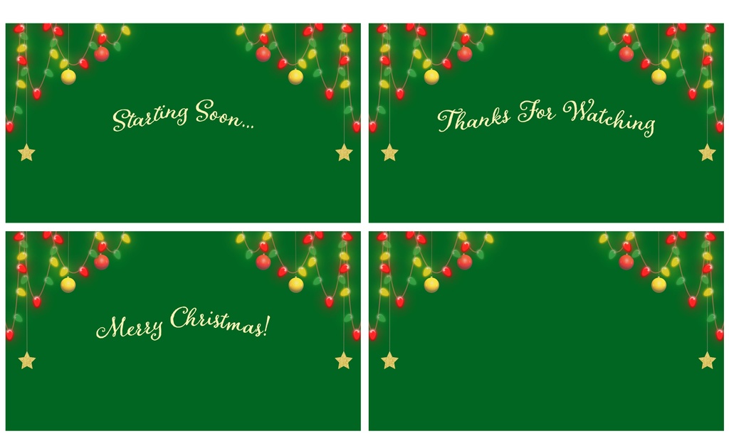 クリスマス待機画面セット【ループ動画】