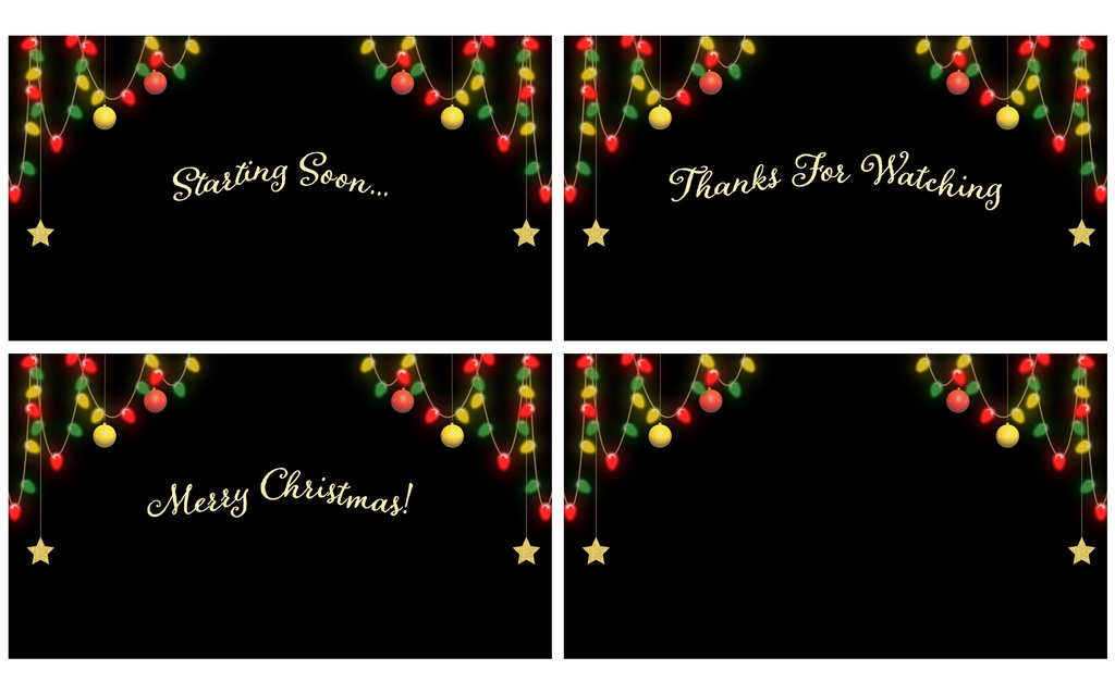 クリスマス待機画面セット【ループ動画】