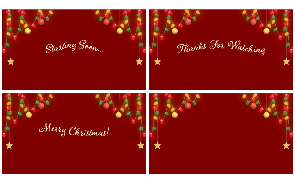 クリスマス待機画面セット【ループ動画】