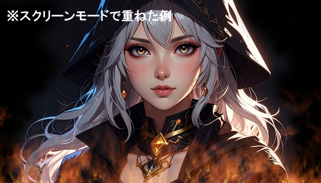 炎と火の粉の動画素材