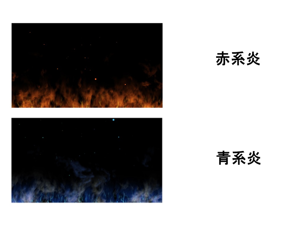 炎と火の粉の動画素材