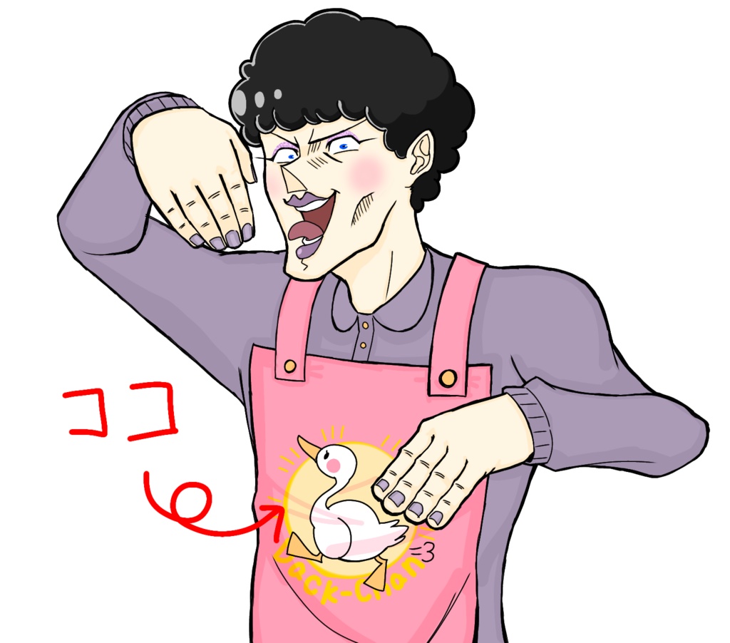 Dack-Chan缶バッジ【安田すば美】