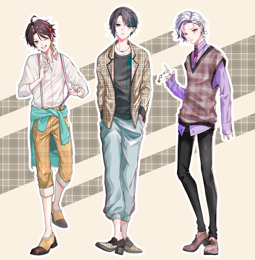 【非公式】黛灰チェック衣装アクリルスタンド