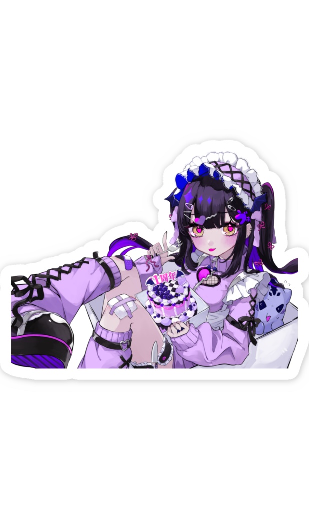 【1周年記念】ゔぁんぴミニステッカー