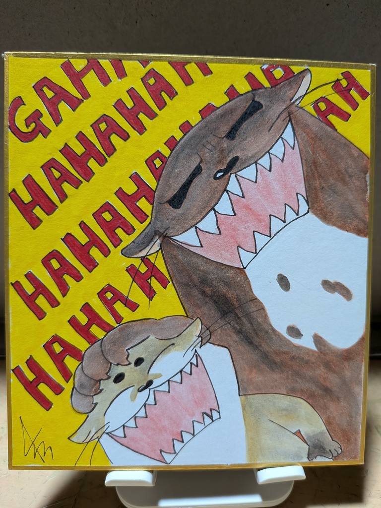 【色紙】Laugh!