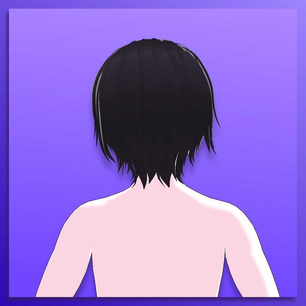 (VROID) Male Hair Preset #4 (The Eminence in Shadow: Shadows Hair)