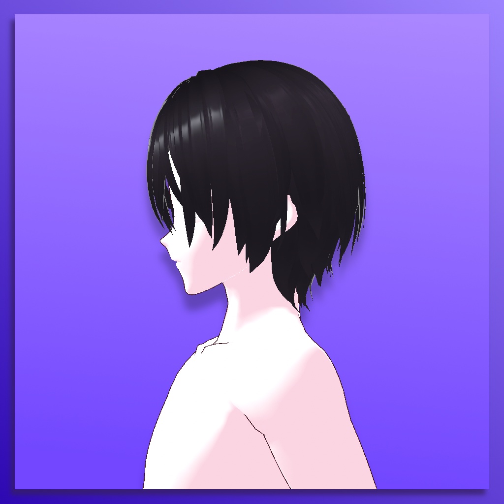 (VROID) Male Hair Preset #4 (The Eminence in Shadow: Shadows Hair)