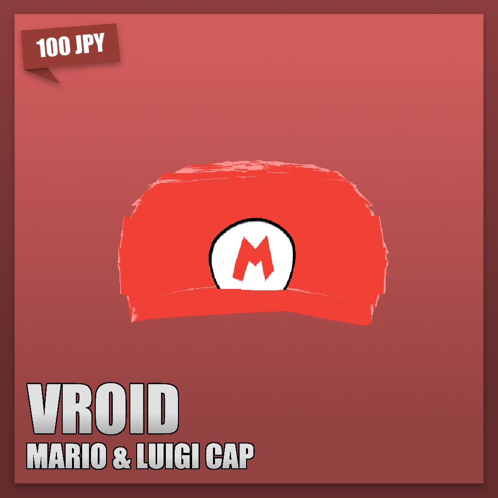 (VROID) Mario & Luigi Cap / Hat