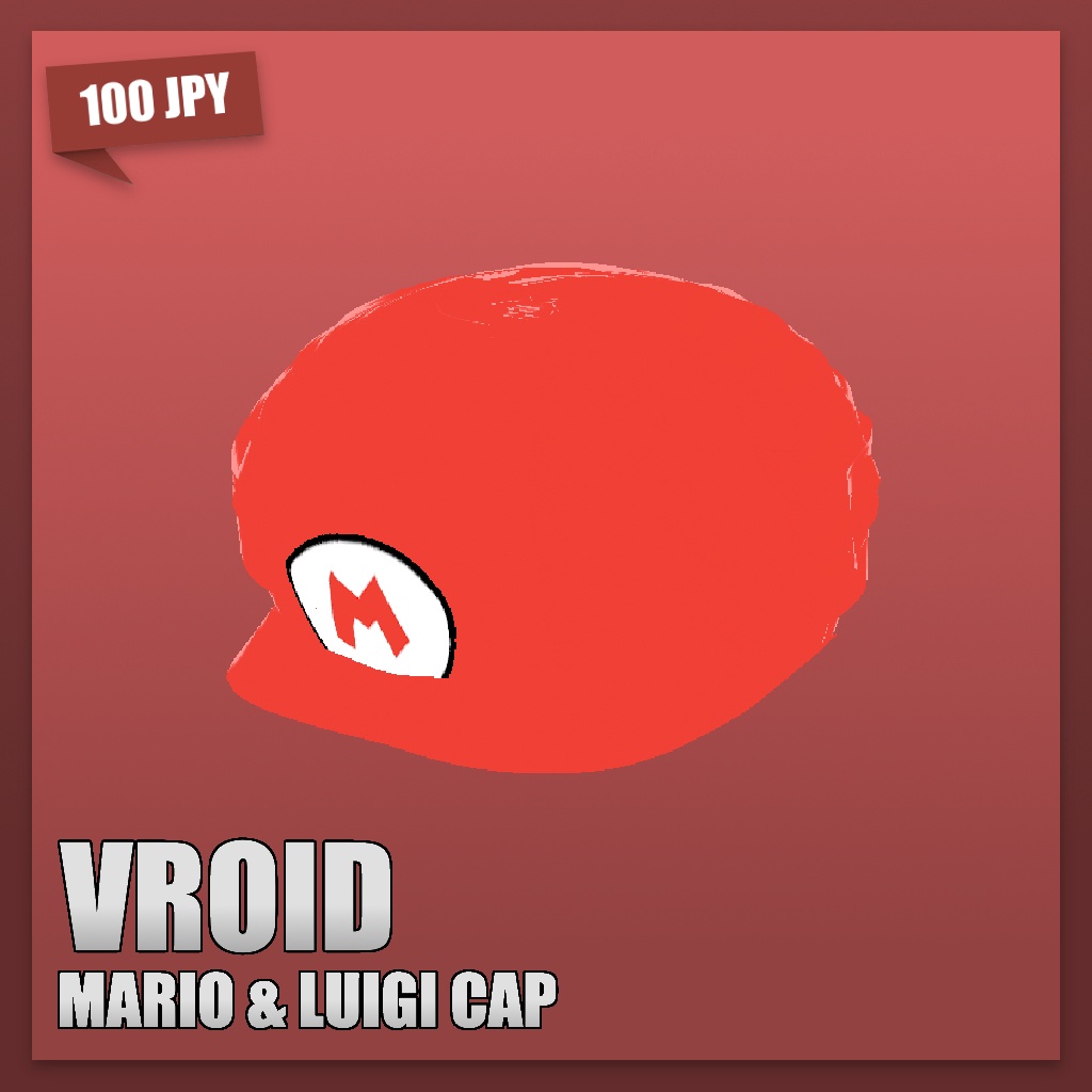 (VROID) Mario & Luigi Cap / Hat